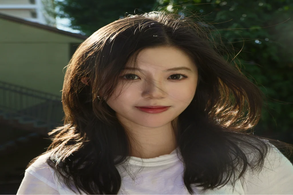 Portrait / Irene outdoors